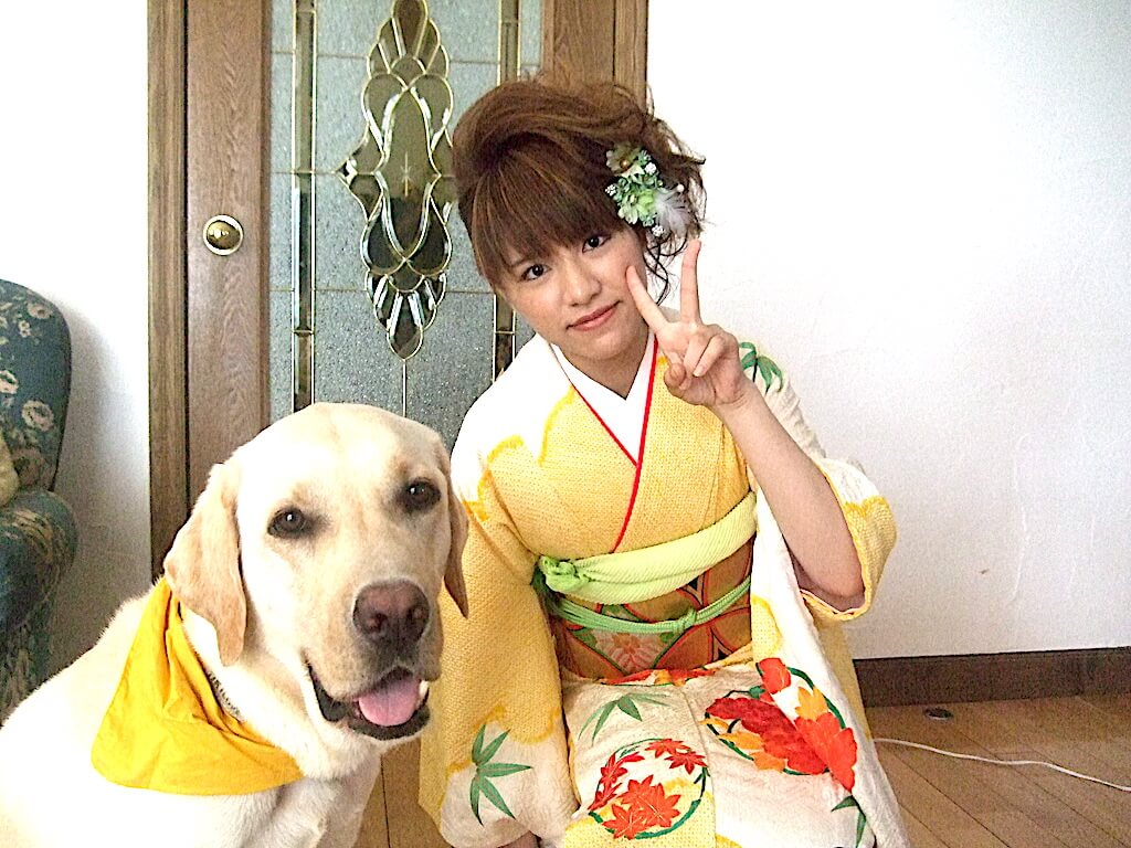 ラブラドールと飼い主